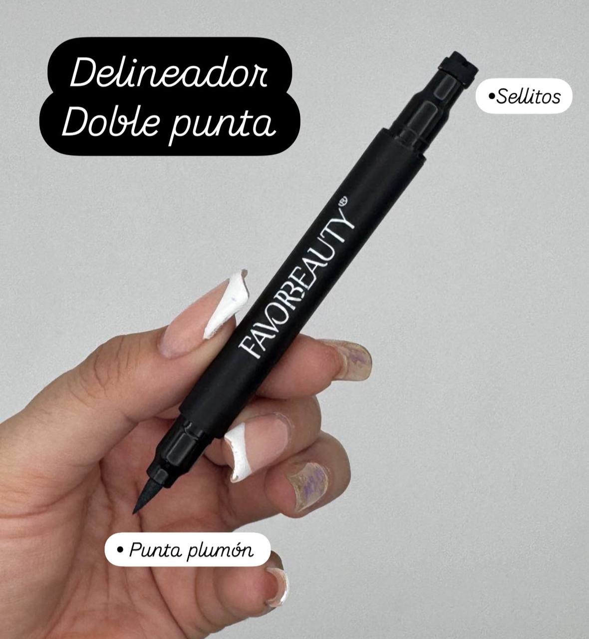Delineador doble punta