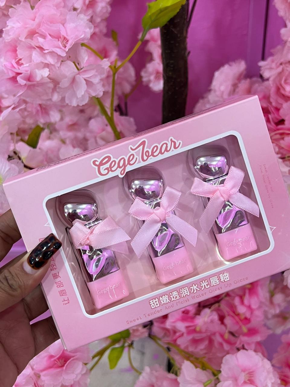 💖SET GLOSS LIP GLAZE💖 ORIGINAL GEGE BEAR 🐻 