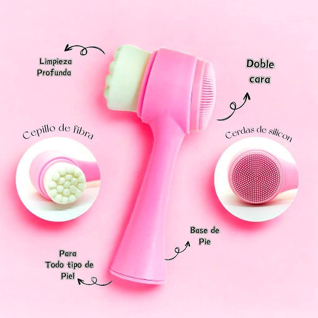 Cepillo de limpieza facial doble 😮