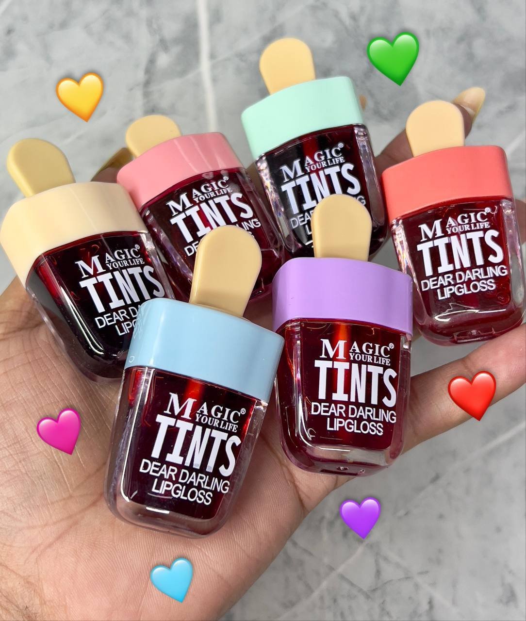 Tinta de labios en forma de  paletita de helado ❤️🥺🫰🏻