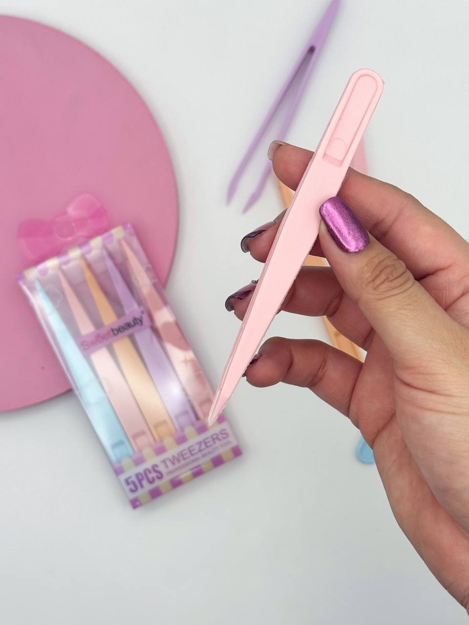 Set de 5 pinzas para cejas 