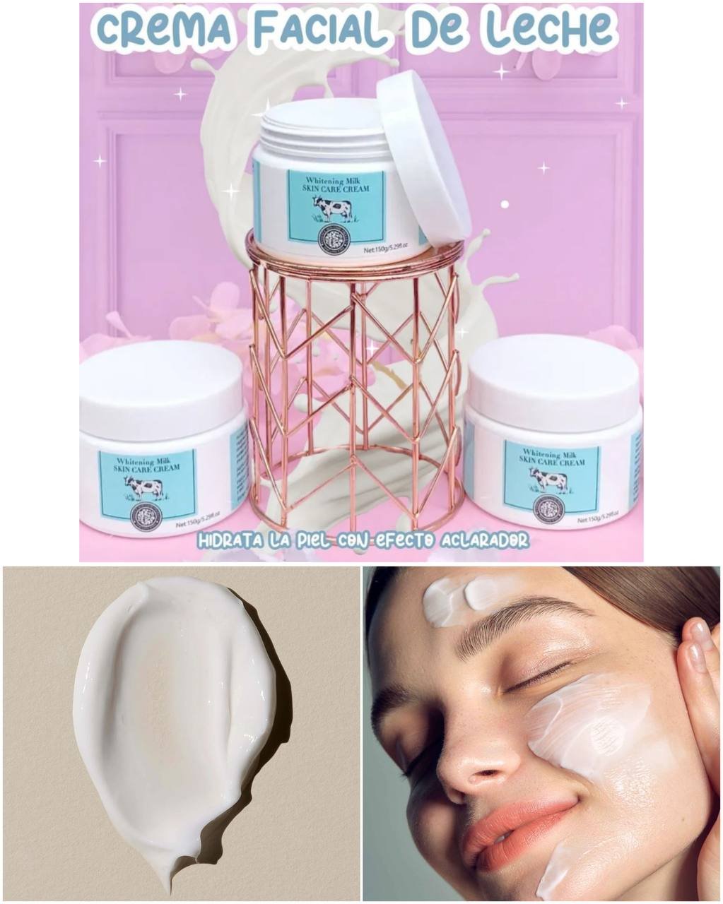 CREMA FACIAL DE LECHE 🥛 