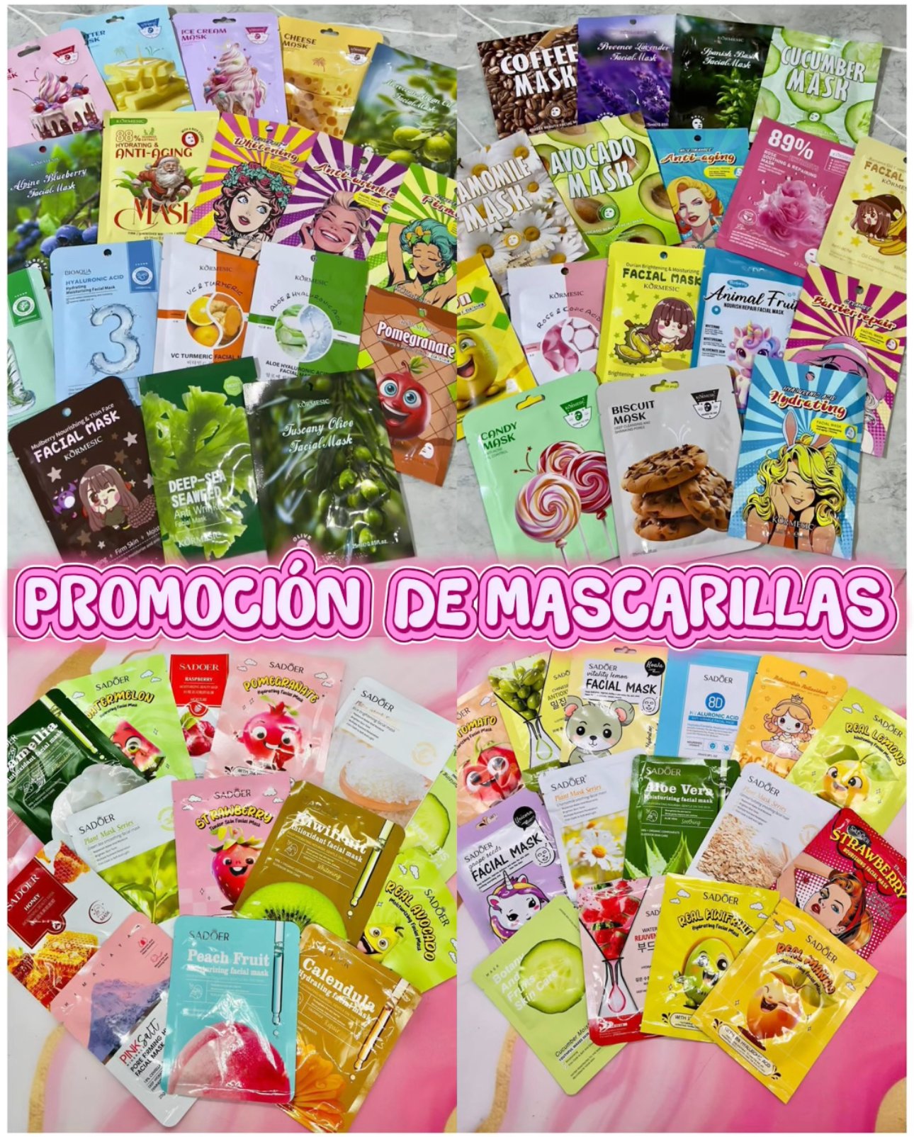 Mascarillas de velo facial 🥰