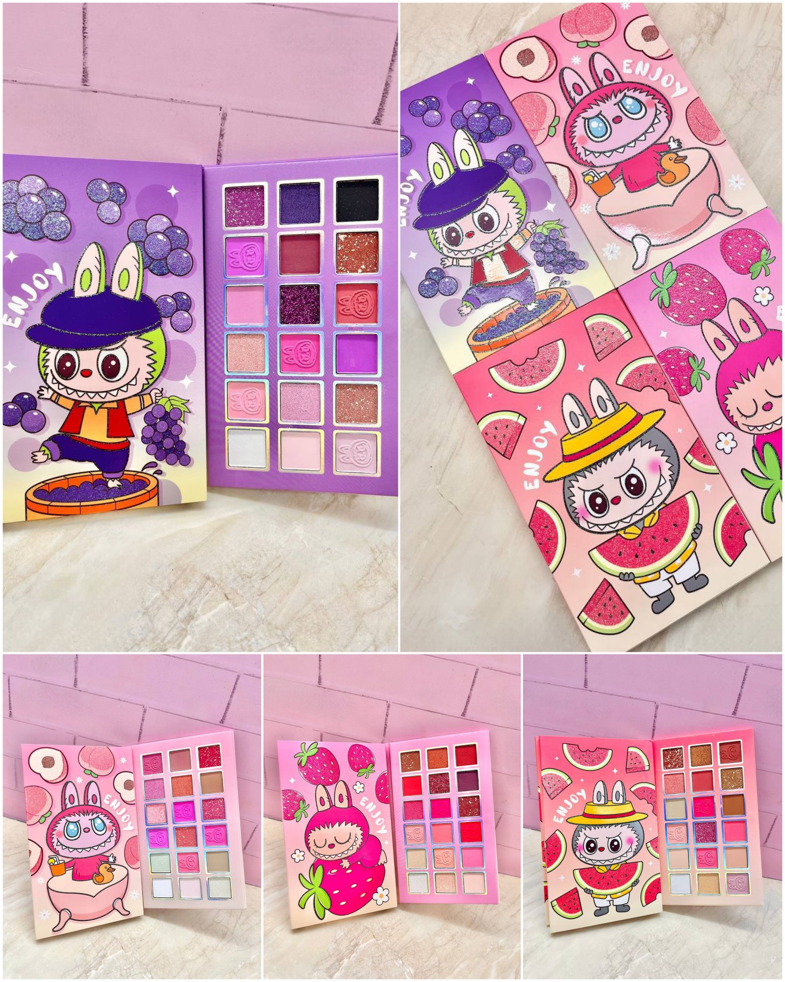 💕 Paleta de Sombras labubu 18 tonos 💕
