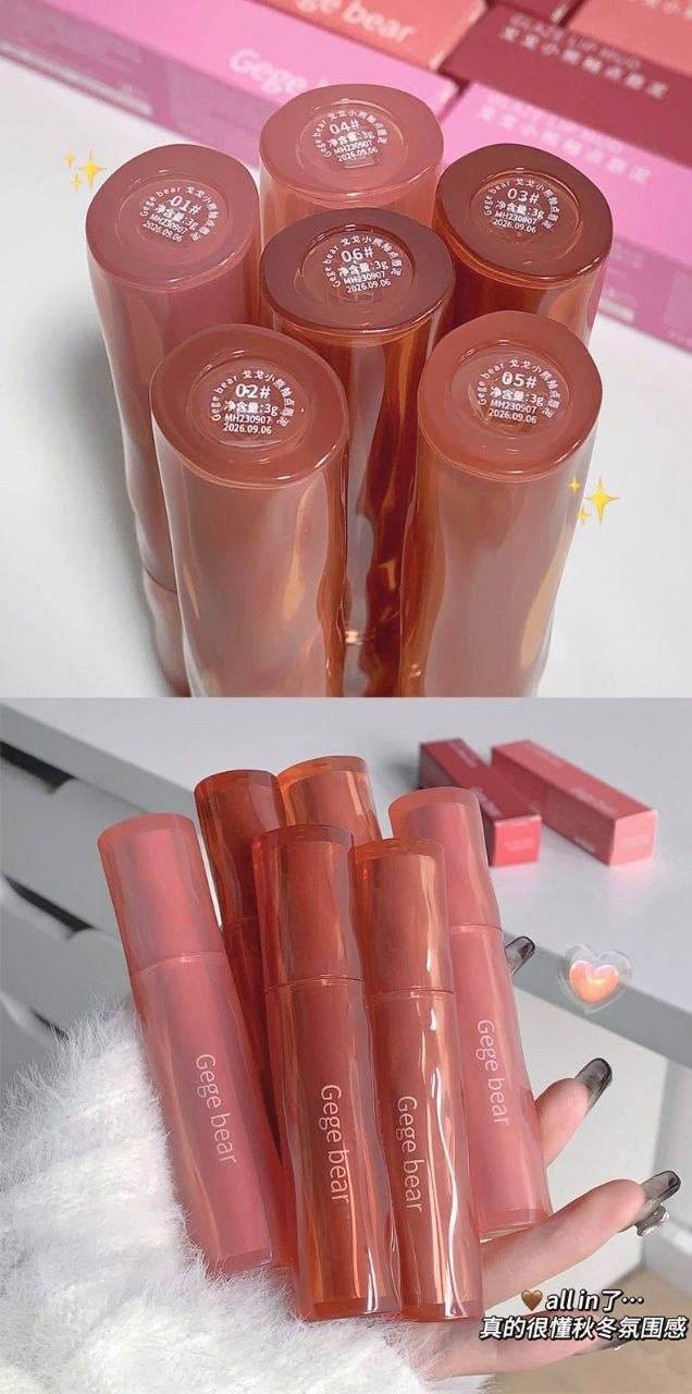 💖 LIP MUD TERCIOPELO 💖 Original Gege bear 🐻✨
