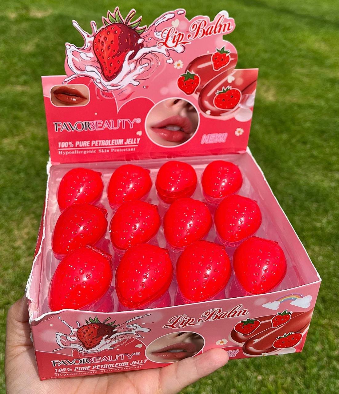 Bálsamo de fresa + brillo labial 👄 