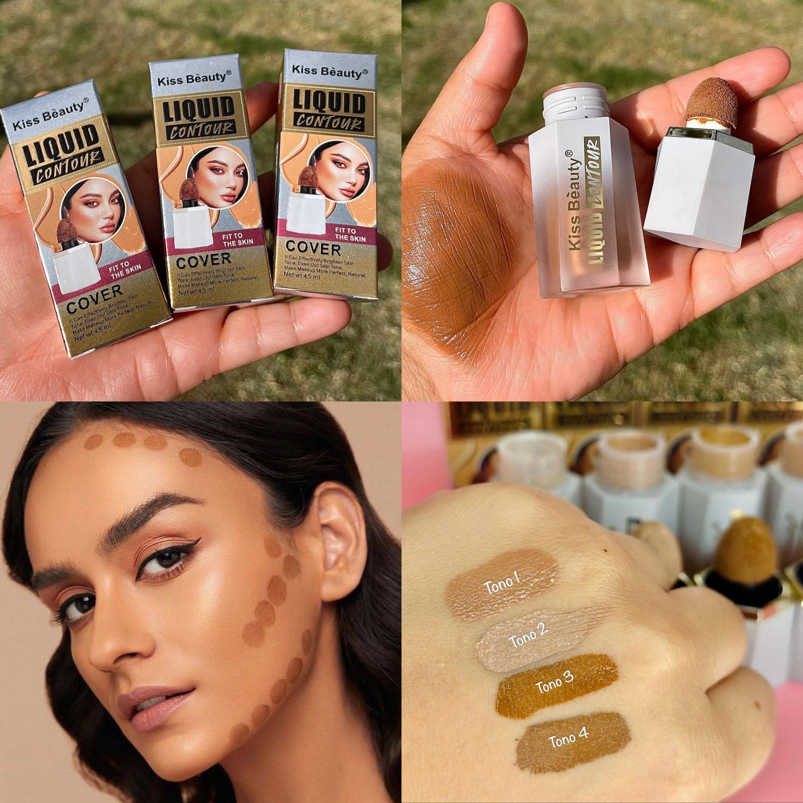 CONTORNO LÍQUIDO  KISS BEAUTY 🤎😌
