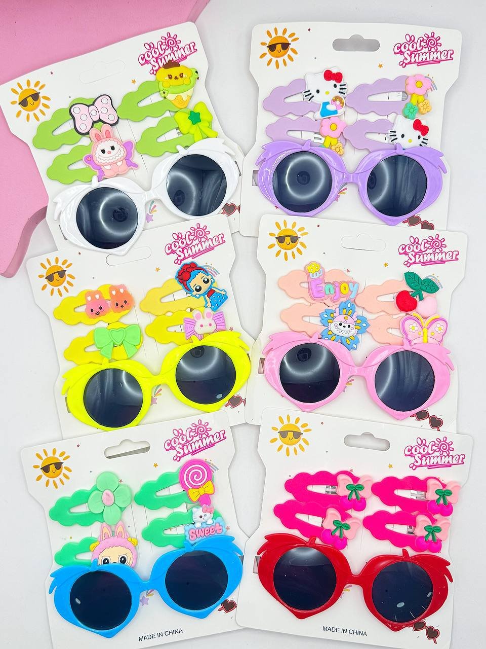 Set de 2 pares de vinchas + gafas